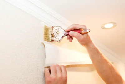 Pose de papier peint à Thélus — revêtements muraux et toiles de verre